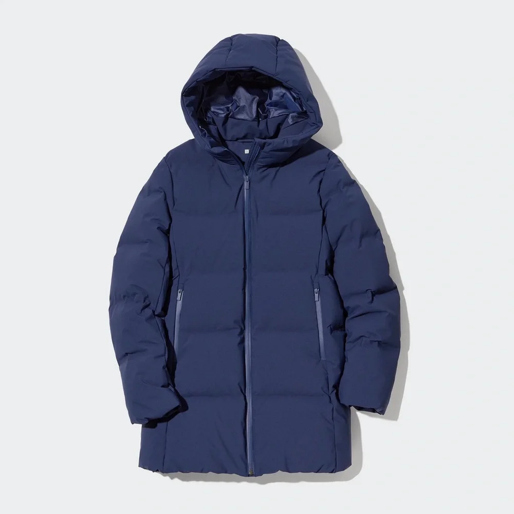 Uniqlo Seamless Down Short Coat in Blue Med - Picture 2 of 7